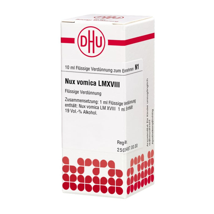 DHU Nux vomica LM XVIII Dilution, 10 ml Solution