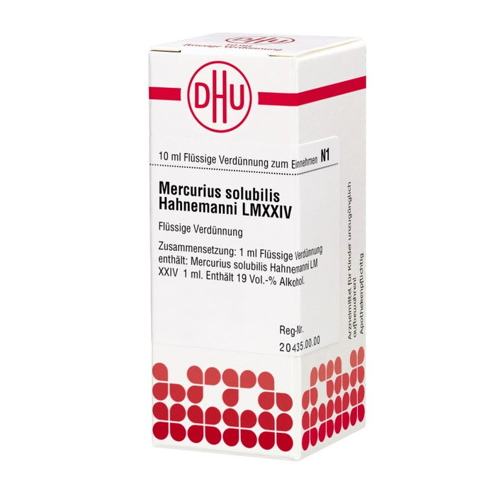 Mercurius solubilis Hahnemanni LM XXIV DHU Dilution, 10 ml Solution