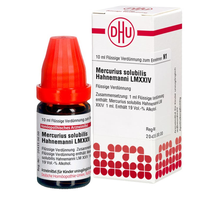 Mercurius solubilis Hahnemanni LM XXIV DHU Dilution, 10 ml Solution