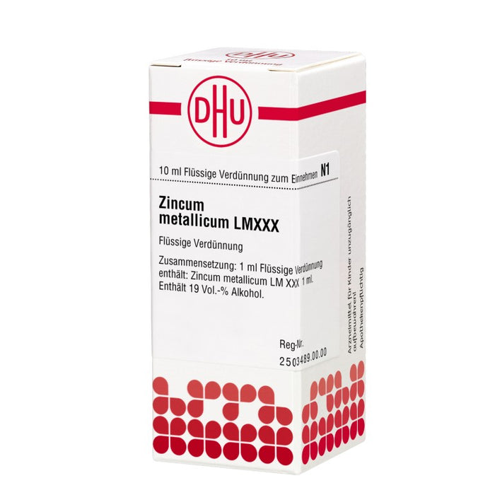 Zincum metallicum LM XXX DHU Dilution, 10 ml Solution