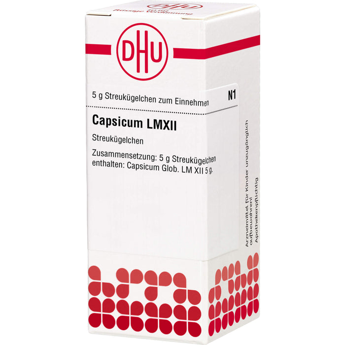 Capsicum LM XII DHU Globuli, 5 g Globules