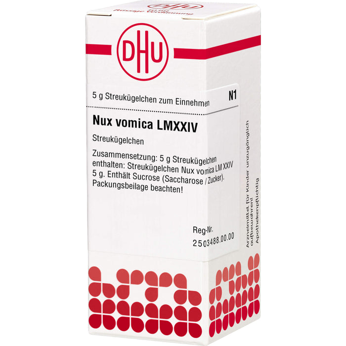 Nux vomica LM XXIV DHU Globuli, 5 g Globules
