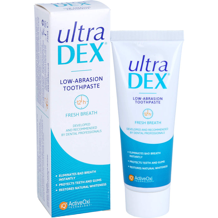 UltraDEX Zahncreme Low Abrasion Fresh Breath, 75 ml Dentifrice