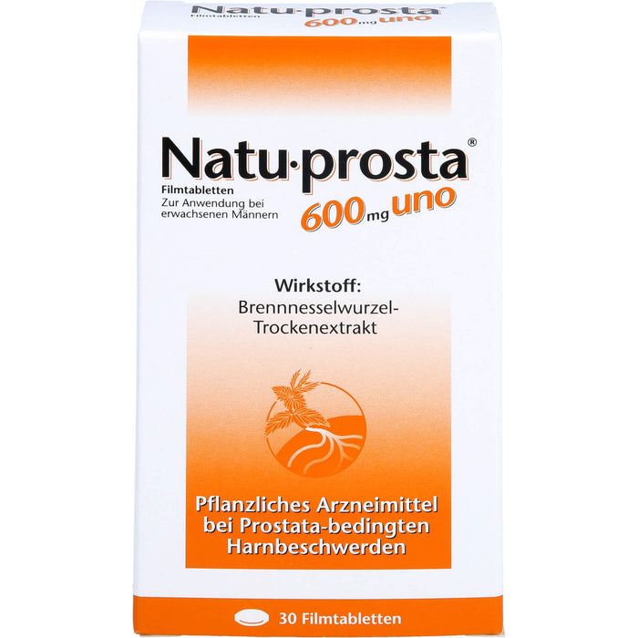 Natu-prosta 600 mg uno Filmtabletten bei Prostata-Erkrankungen, 30 St. Tabletten