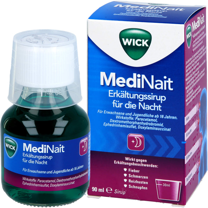 WICK MediNait Erkältungssirup, 90 ml Solution
