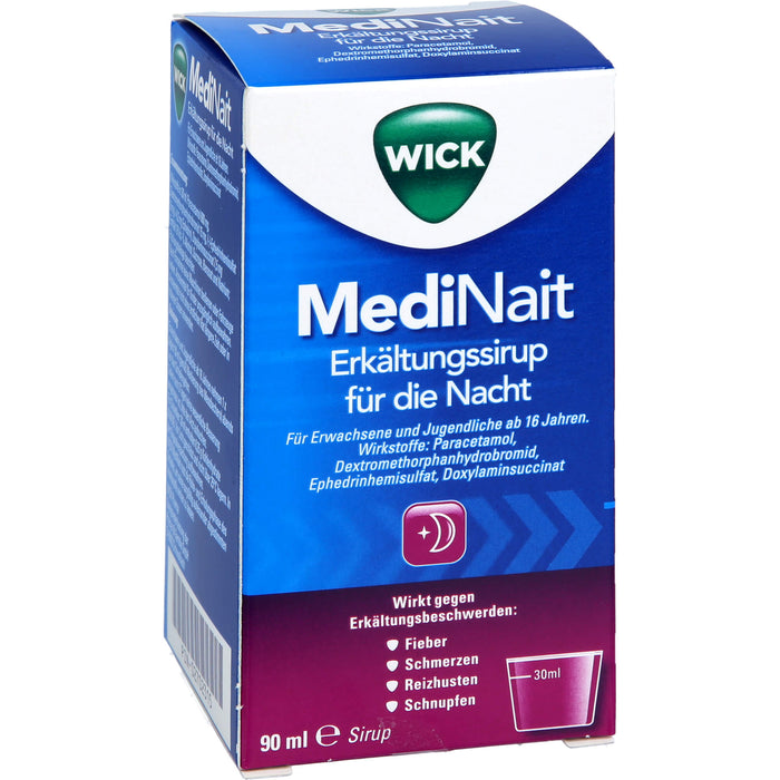 WICK MediNait Erkältungssirup, 90 ml Solution