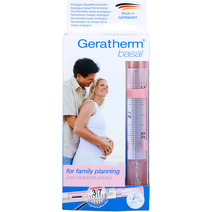 Geratherm Basal analoges Basalthermometer zur Familienplanung, 1 St. Fieberthermometer