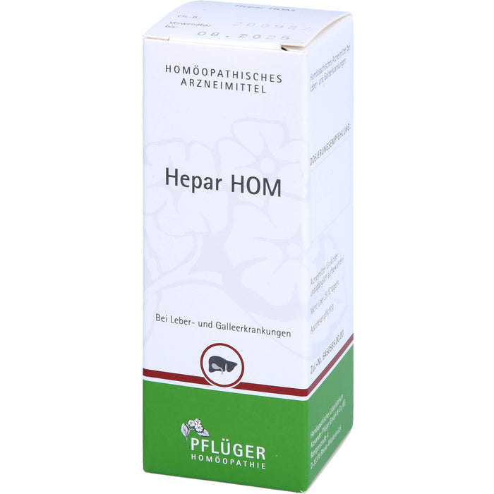 Pflüger Hepar HOM Tropfen bei Leber- und Galleerkrankungen, 50 ml Lösung