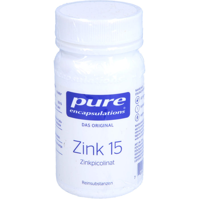 Pure Encapsulations Zink 15 Kapseln, 60 St. Kapseln