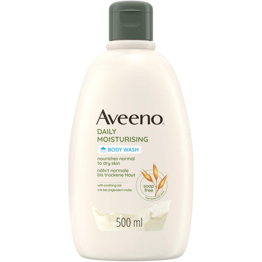 Aveeno Daily Moisturising veganes Duschgel mit Hafer für empfindliche Haut, 500 ml Duschgel