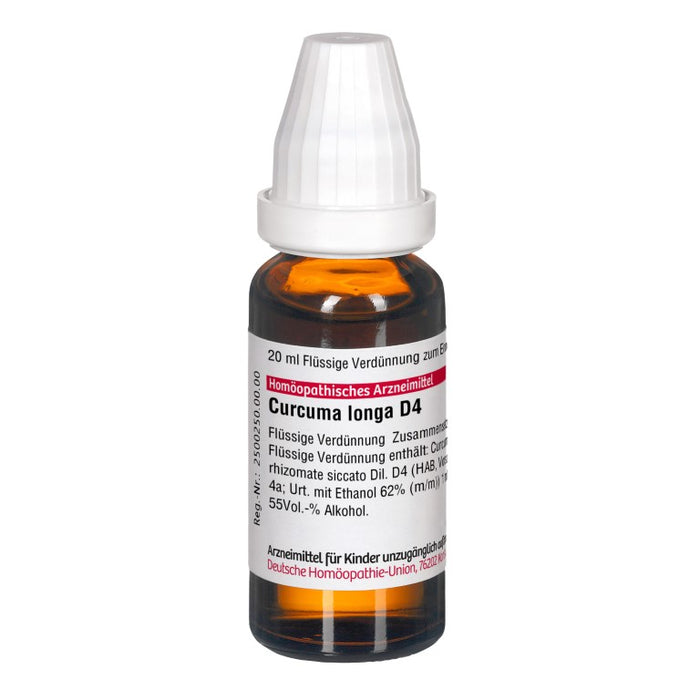 Curcuma longa D4 DHU Dilution, 20 ml Solution
