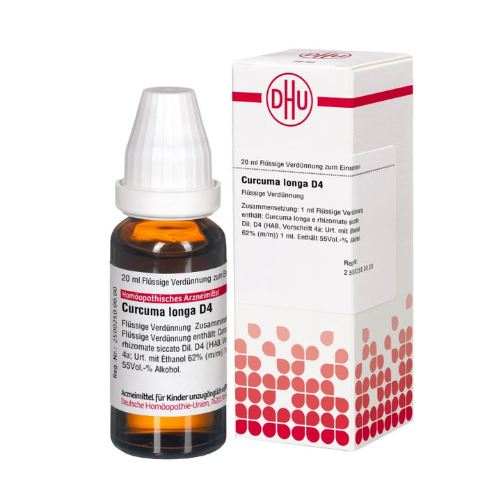 Curcuma longa D4 DHU Dilution, 20 ml Solution