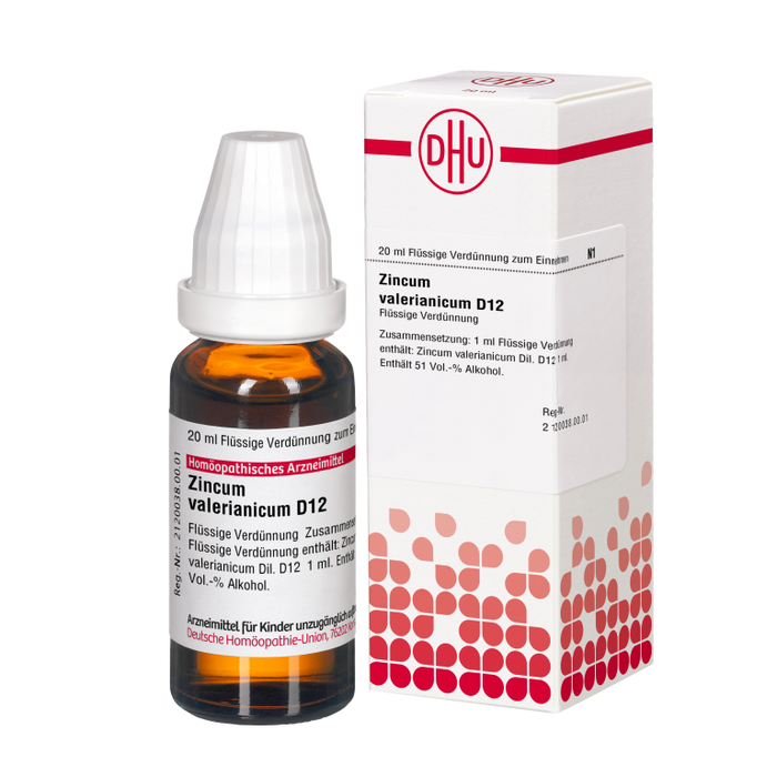 DHU Zincum valerianicum D12 Dilution, 20 ml Solution