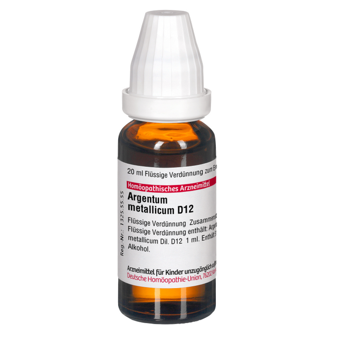 DHU Argentum metallicum D 12 Streukügelchen, 20 ml Solution
