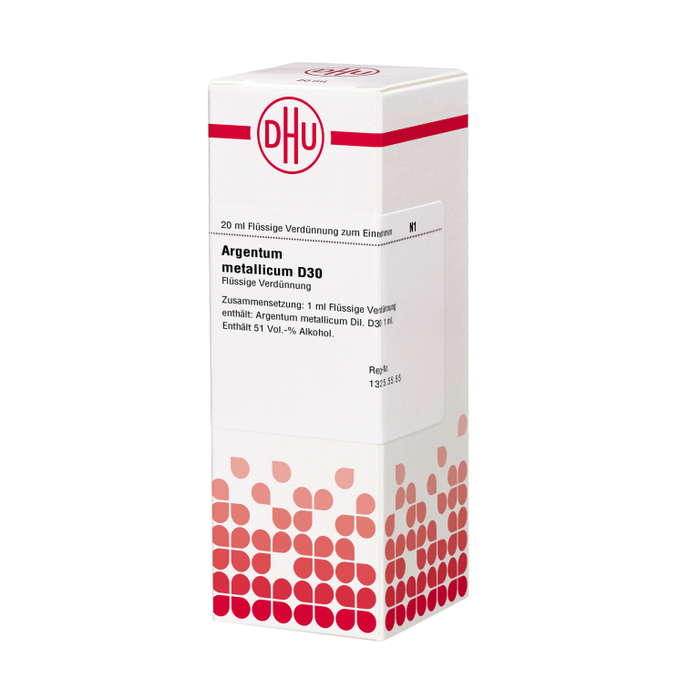 DHU Argentum metallicum D 30 Streukügelchen, 20 ml Solution