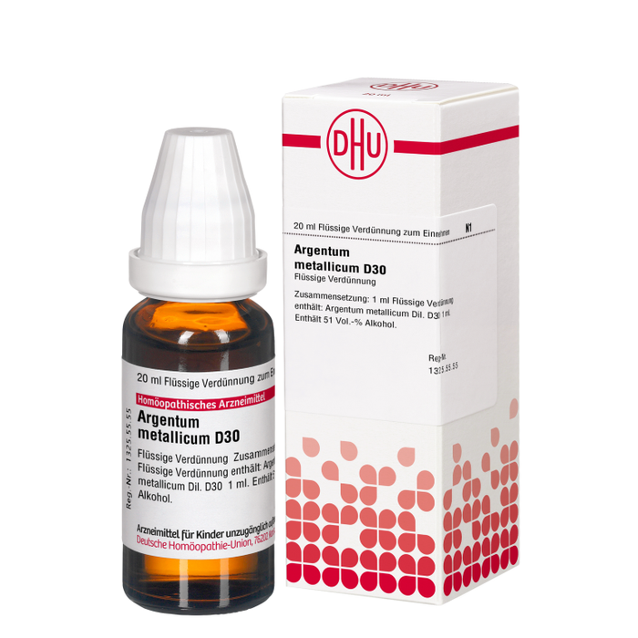 DHU Argentum metallicum D 30 Streukügelchen, 20 ml Solution