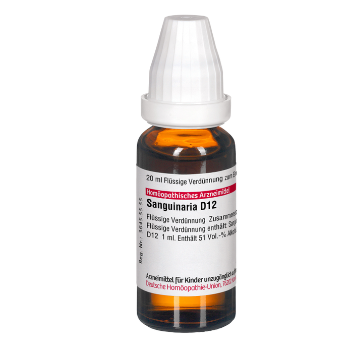 DHU Sanguinaria D12 Dilution, 20 ml Solution