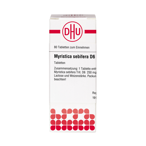 Myristica sebifera D6 DHU Tabletten, 80 St. Tabletten