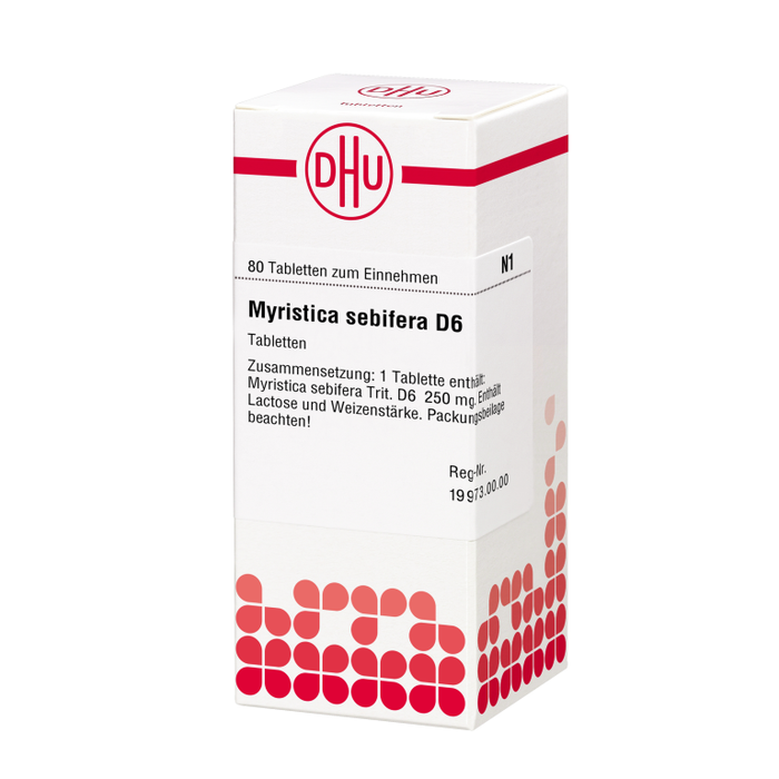 Myristica sebifera D6 DHU Tabletten, 80 pc Tablettes