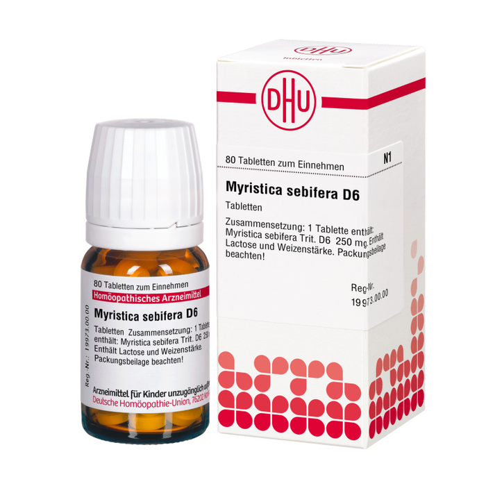 Myristica sebifera D6 DHU Tabletten, 80 pcs. Tablets
