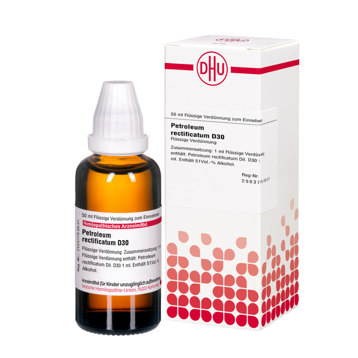 DHU Petroleum rectificatum D30 Dilution, 50 ml Solution