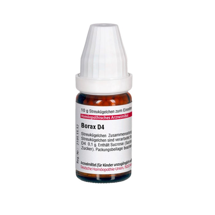 Borax D4 DHU Globuli, 10 g Globules