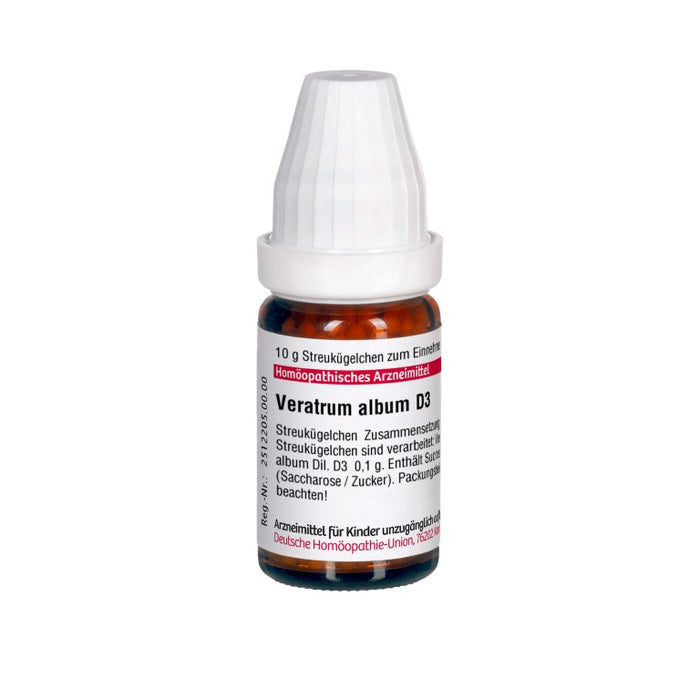 Veratrum album D3 DHU Globuli, 10 g Globules