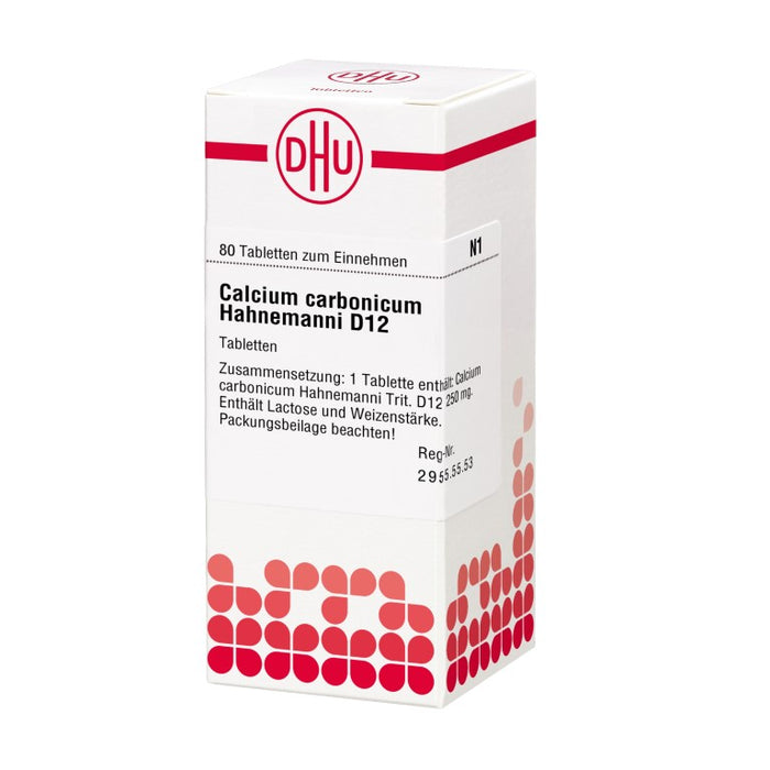 DHU Calcium Carbonicum Hahnemanni D 12 Tabletten, 80 pc Tablettes