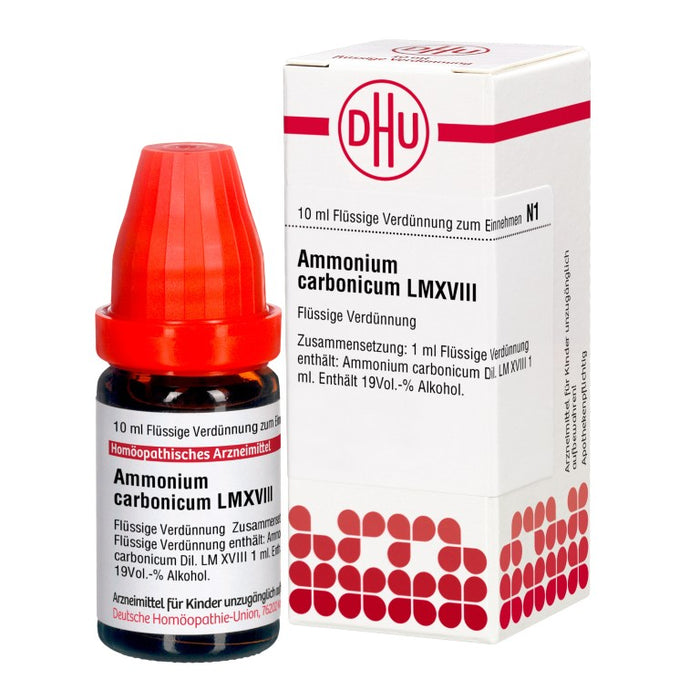 Ammonium carbonicum LM XVIII DHU Dilution, 10 ml Solution
