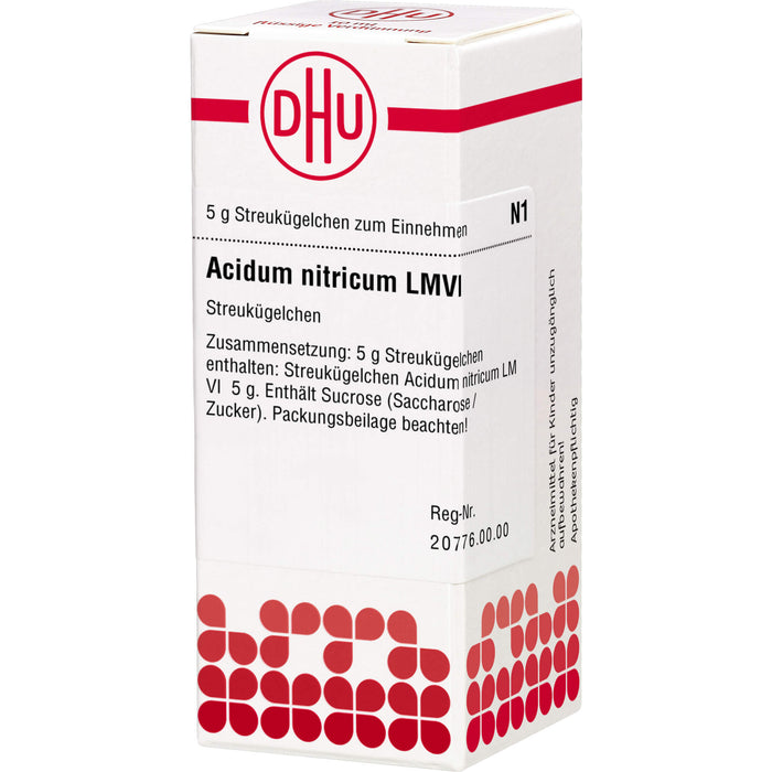 Acidum nitricum LM VI DHU Globuli, 5 g Globules