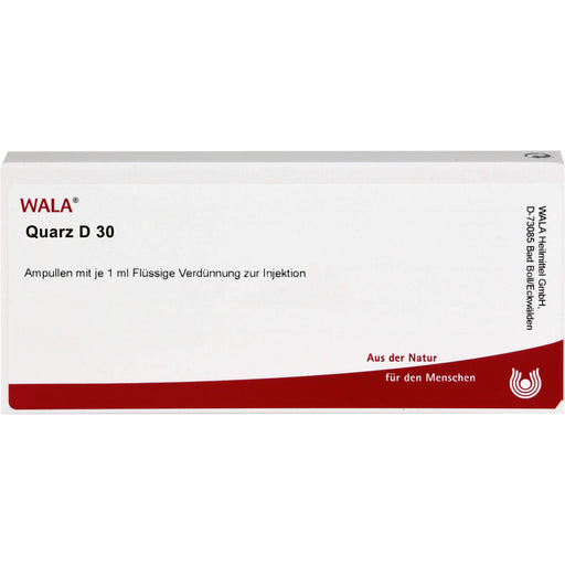 WALA Quarz D30 Ampullen, 10 St. Ampullen