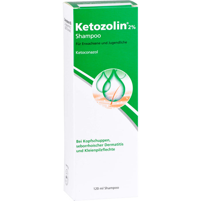 Ketozolin 2% Shampoo bei seborrhoischer Dermatitis, 120.0 ml Shampoo