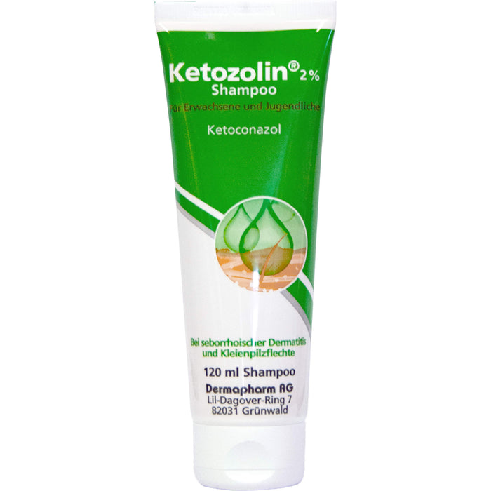 Ketozolin 2% Shampoo bei seborrhoischer Dermatitis, 120.0 ml Shampoo