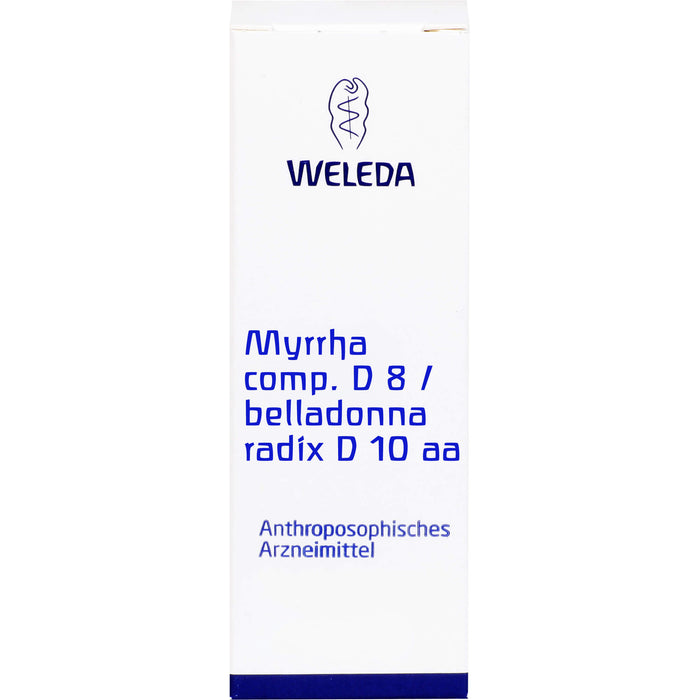 WELEDA Myrrha comp. D8 / Belladonna Radix D10 Mischung, 50 ml Lösung