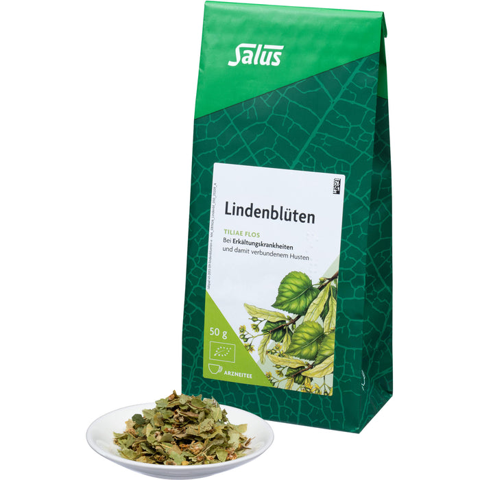 Salus Lindenblüten Arzneitee bei Erkältungskrankheiten, 50 g Tee