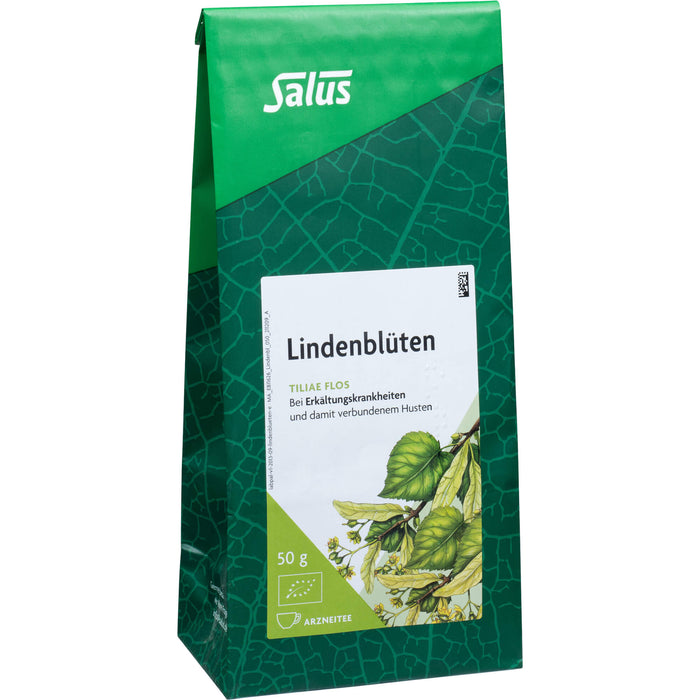 Salus Lindenblüten Arzneitee bei Erkältungskrankheiten, 50 g Tee