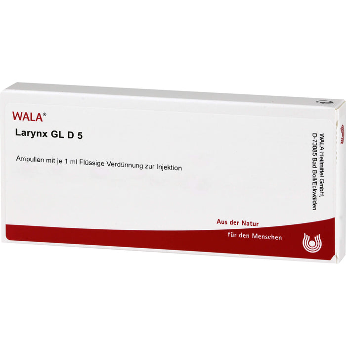 Larynx Gl D5 Wala Ampullen, 10X1 ml AMP