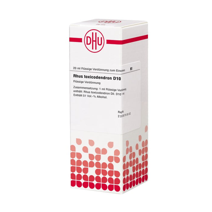 DHU Rhus toxicodendron D10 Dilution, 20 ml Solution