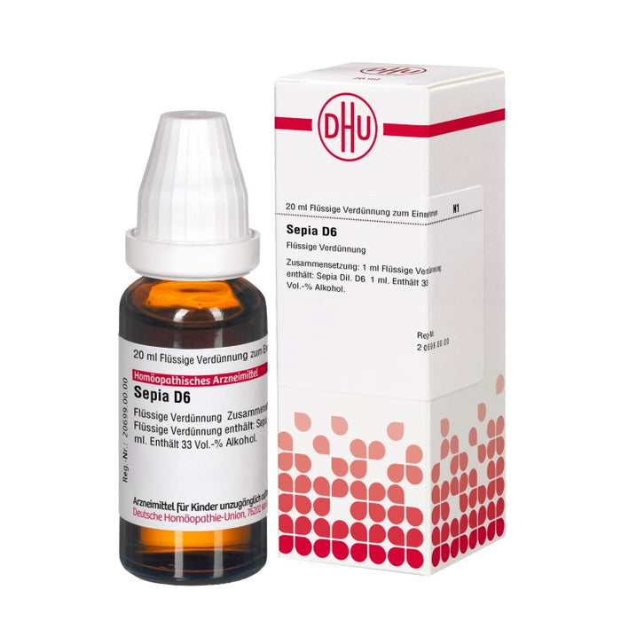 DHU Sepia D6 Dilution, 20 ml Solution