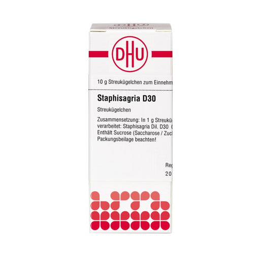 DHU Staphisagria D30 Streukügelchen, 10 g Globuli