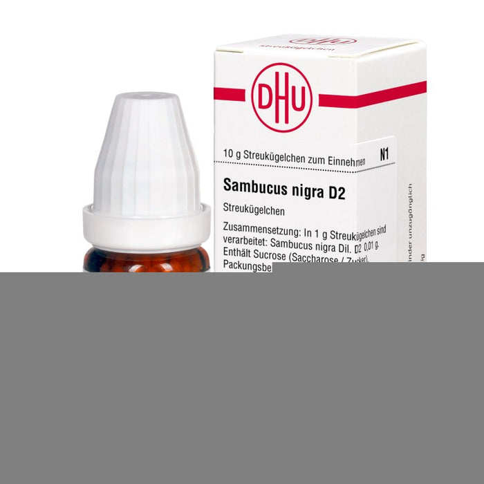 Sambucus nigra D2 DHU Globuli, 10 g Globules