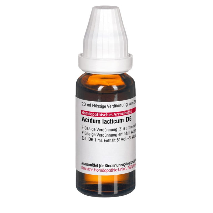 DHU Acidum lacticum D6 Dilution, 20 ml Solution