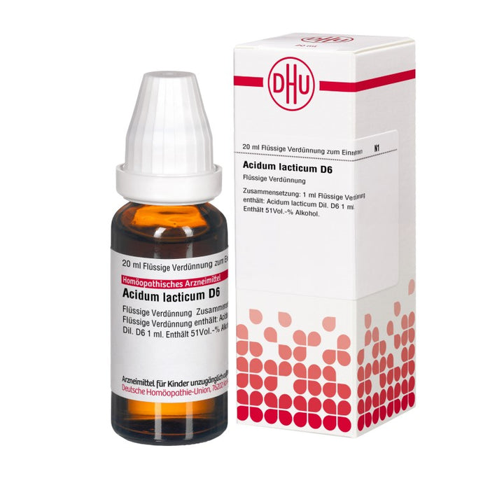 DHU Acidum lacticum D6 Dilution, 20 ml Solution