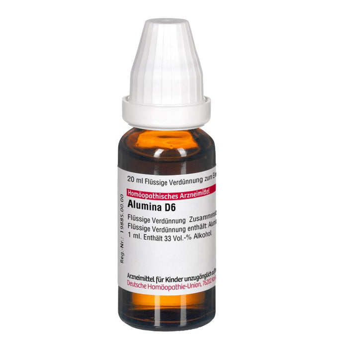 DHU Alumina D6 Dilution, 20 ml Solution