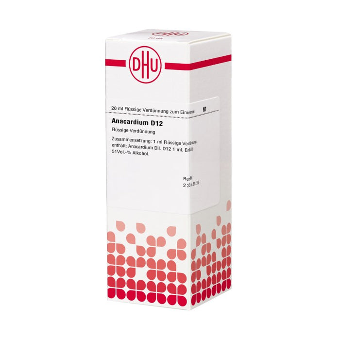 DHU Anacardium D12 Dilution, 20 ml Solution