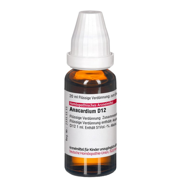DHU Anacardium D12 Dilution, 20 ml Solution