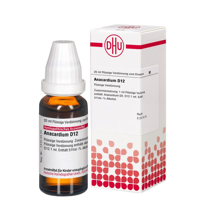DHU Anacardium D12 Dilution, 20 ml Solution