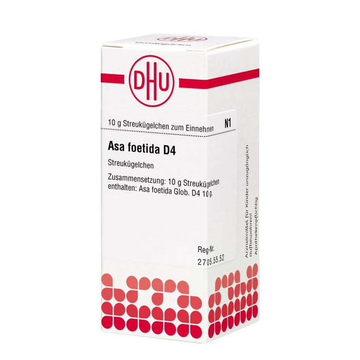 Asa foetida D4 DHU Globuli, 10 g Globules