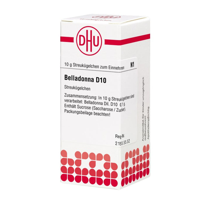 Belladonna D10 DHU Globuli, 10 g Globules