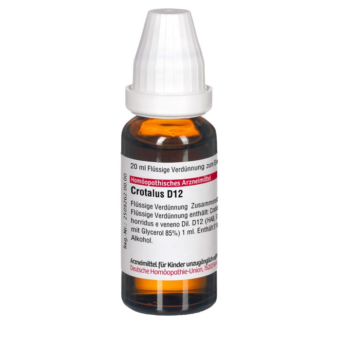 DHU Crotalus D12 Dilution, 20 ml Solution